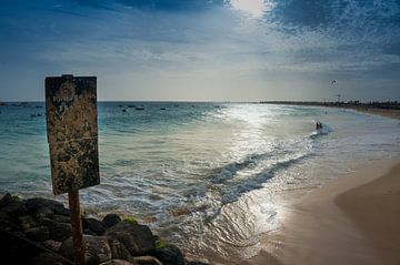 Strand van Sal Kaapverdië van Koen Boelrijk Photography