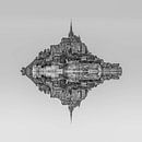 Le Mont Saint Michel van Rene Ladenius Digital Art thumbnail