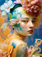 Muse with Flowers