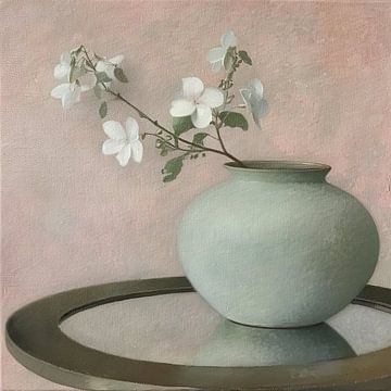 Bloemenvaas | Pastel Peace van Kunst Kriebels