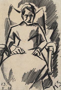 Kurt Schwitters - Z 112 La malade (1918) sur Peter Balan