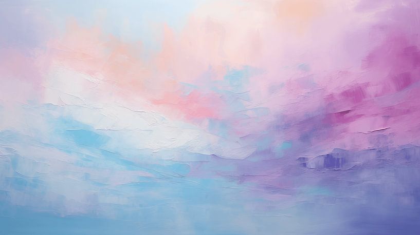 Abstract schilderij, regenboogkleurige getextureerde pastelkunst ontwerp achtergrond van Animaflora PicsStock