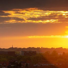 Panorama skyline Hilversum van Wolf Schouten