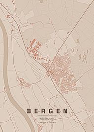 Map of Bergen by Stef van Campen