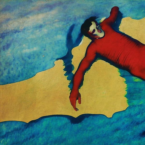 Repos sur un banc de sable à marée haute par Jan Keteleer