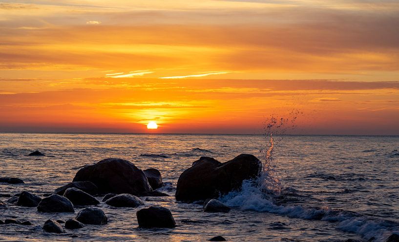 Coastal landscape on Rügen on the beach at sunset at Cape Arkona by Animaflora PicsStock