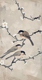 Kirschblüte und Vögel von Danny van Eldik - Perfect Pixel Design