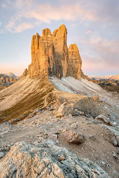 View over the Paternsattel to the Three Peaks by Michael Valjak