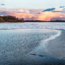 Frozen lake by Sandra de Heij