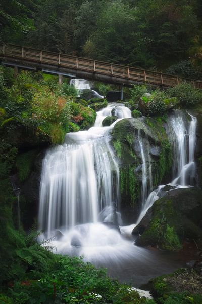 Waterfall in the Black Forest | long shutter speed | travel photography | photo wallpaper by Laura Dijkslag