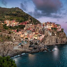 Cinque terre with sunset by Jasper Westerveld