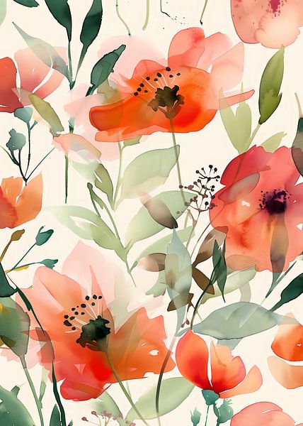 Aquarell Floral Nr. 11 von Andreas Magnusson