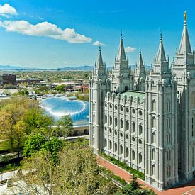 Le temple de Salt Lake City à Salt Lake City, Utah, États-Unis sur Lars-Olof Nilsson