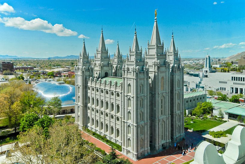 Le temple de Salt Lake City à Salt Lake City, Utah, États-Unis par Lars-Olof Nilsson