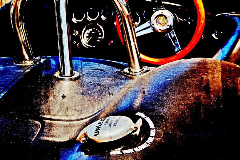 Cockpit d'une voiture de sport ouverte mixed media par Werner Lehmann