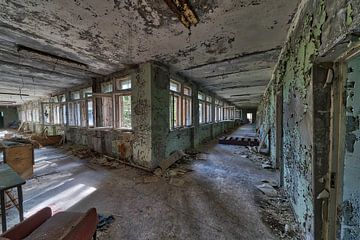 Chernobyl verlaten school van Sander Laurey