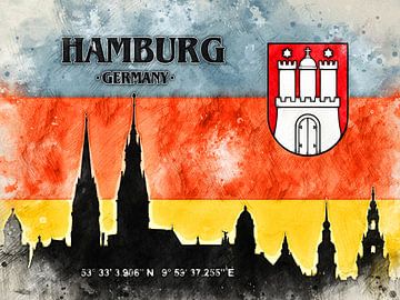 Hamburg van Printed Artings