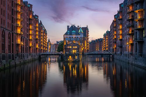 Speicherstadt, Hamburg (Duitsland) van Frank Lenaerts