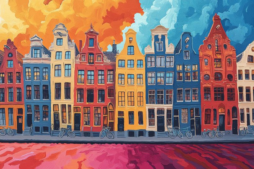 Nachtelijk stadsgezicht van Lufy
