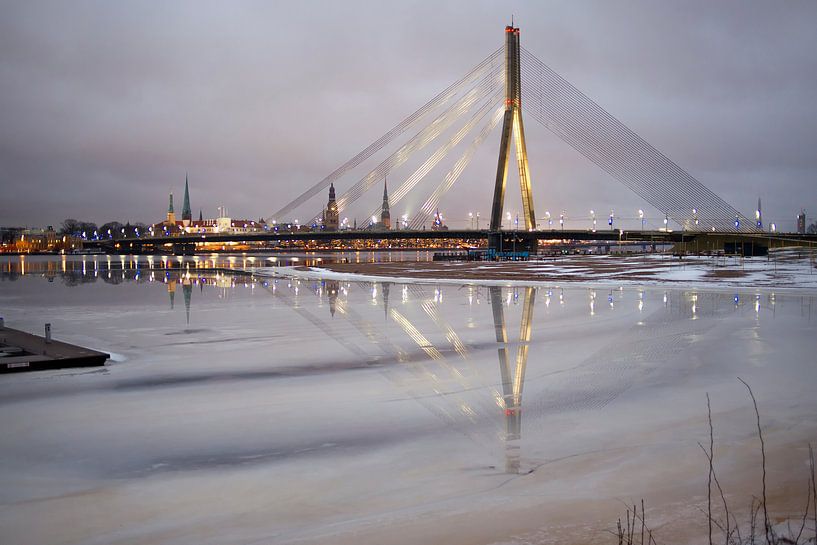 Bridge Riga by Jeannine Van den Boer