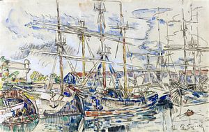Saint-Malo, les Terre-neuvas, Paul Signac, 1928 sur Atelier Liesjes