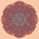Kaleidoscopische mandala, rood van Rietje Bulthuis thumbnail