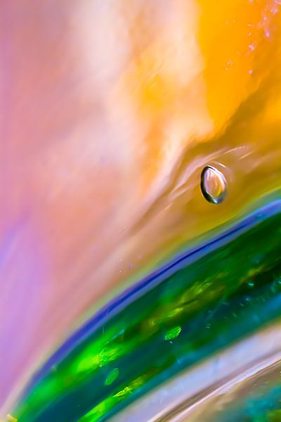 Rainbow layerings - abstract photography by QEIMOY
