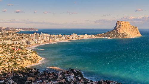 Uitzicht over Calpe, Spanje