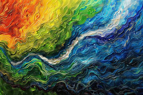 Digital abstract modern art