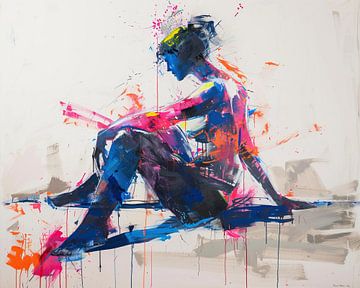 Vrouw met kleur van Kunst Kriebels