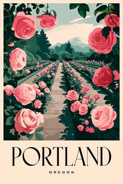 Portland, Oregon Vintage Reisposter van Poster Art Shop