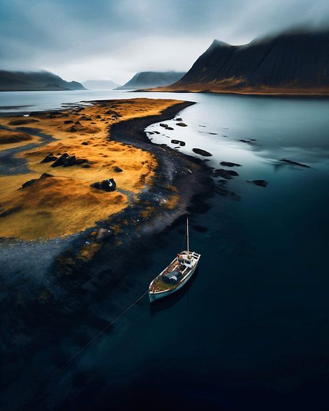Boot am Strand von fernlichtsicht