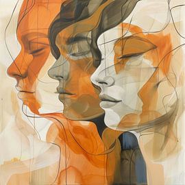 Frauenporträt Gesichter von Poster Art Shop