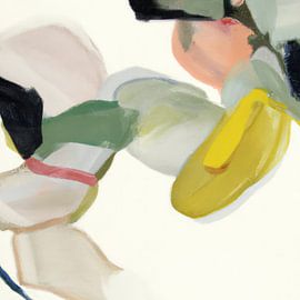 Botanisch abstract in aardetinten van Studio Allee