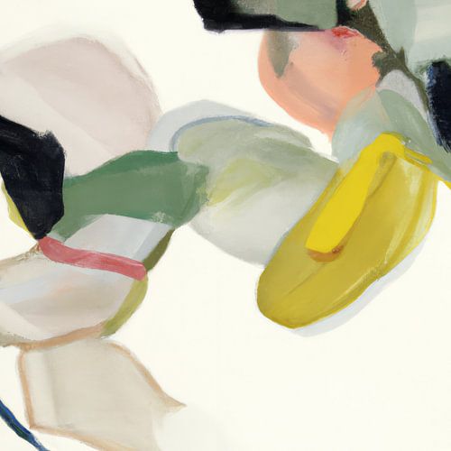 Botanischer Abstrakt in Erdtönen