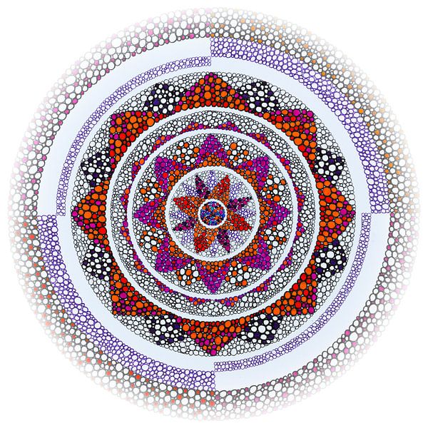 Mandala Dragon&#039;s Breath von Anja Jansen
