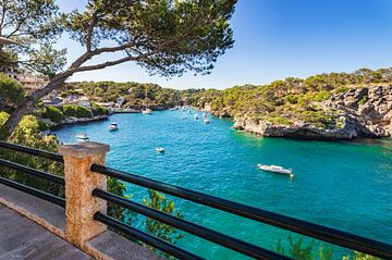 Mallorca Spanien, idyllische Hafenbucht von Cala Figuera von Alex Winter