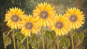 Zonnebloemen in Harmonie van ArtWorks Saranda in 't Veld