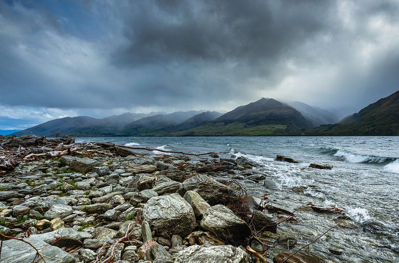 Storm in Southland in Nieuw Zeeland van Ricardo Bouman