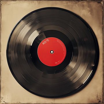 Close up van een LP van Koffie Zwart