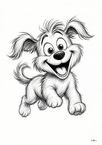 Cartoontje hond