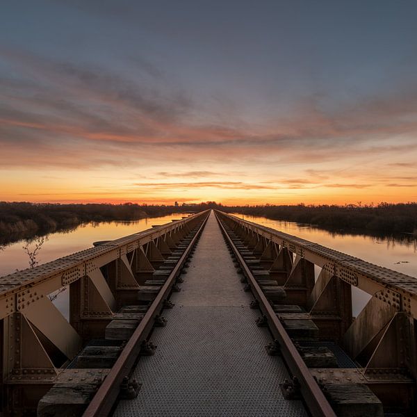 Sunrise at the Moerputten Bridge by Maikel Brands
