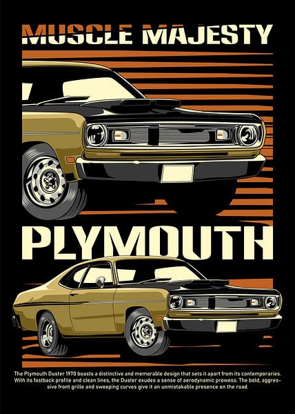 Plymouth Duster Muscle Car by Adam Khabibi