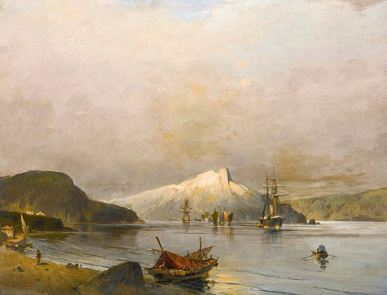 A coastal bay, Constantinos Volanakis by Masterful Masters