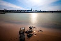 Gezicht op Nijmegen vanaf Lent