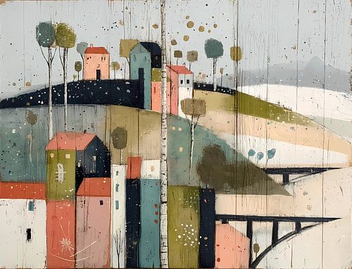 gezellige huizen en seizoensgebonden platteland