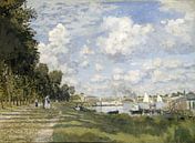 Das Becken von Argenteuil, Claude Monet von 1000 Schilderijen Miniaturansicht