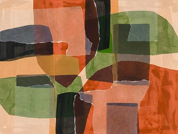 Organic & Abstract. Transparent textures in earthy colours