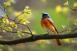 Redstart (Phoenicurus phoenicurus)