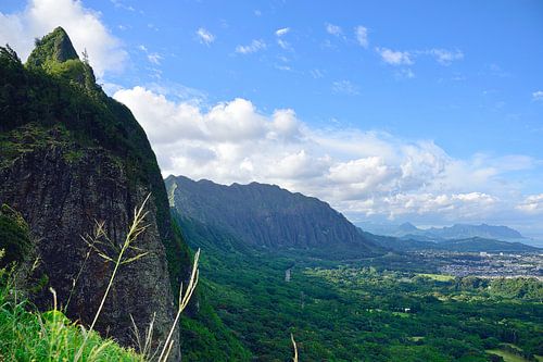Scherpe bergkammen van de Ko'olau Range